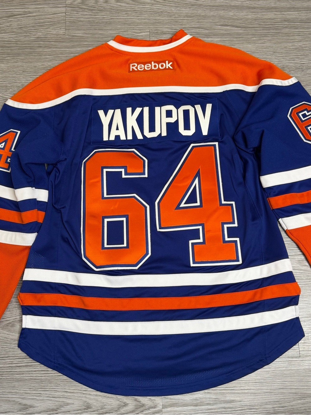 NAIL YAKUPOV EDMONTON OILERS #64 REEBOK AUTHENTIC MENS NHL JERSEY SZ SMALL 2013